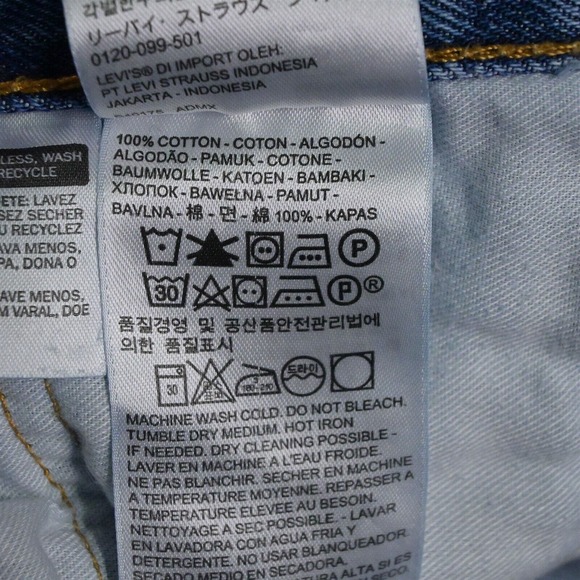 Levis 38 x 32 505 Straight‎ Fit Light Stonewash Denim Jeans - Picture 12 of 12